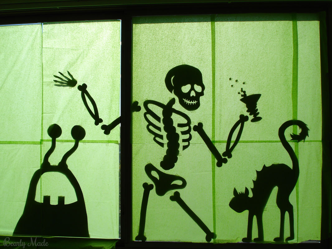 Halloween Window Silhouettes